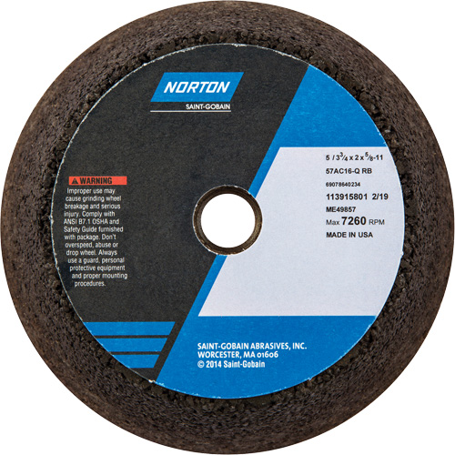 Gemini&reg; Non-Reinforced Portable Snagging Wheel Dufferin Supply