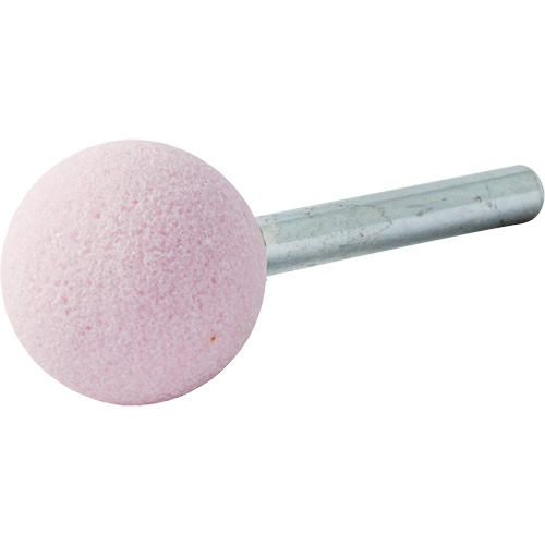 Vitrified Bond Mounted Point, A25, Aluminum Oxide, 1" Dia., 1" L, 80 Grit Dufferin Supply