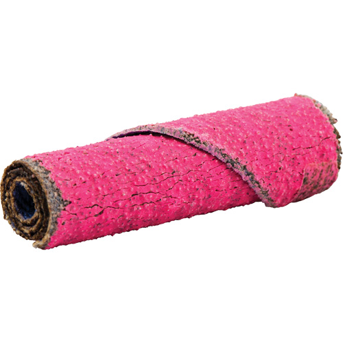 R982 Cartridge Roll, 80 Grit, 3/8" Dia., Ceramic Alumina, 1-1/2" L, 1/8" Arbor Dufferin Supply