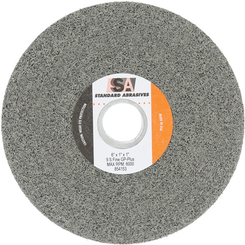 Meule &agrave; usage g&eacute;n&eacute;ral Standard Abrasives, 6" x 1", Arbre de 1", Carbure de silicium Dufferin Supply