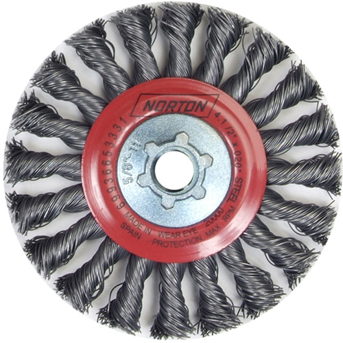 Roue compl&egrave;te de c&acirc;ble de torsion, Dia. 4", Fils 0,02", Arbre 5/8"-11, Acier Dufferin Supply