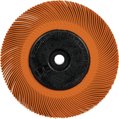 Scotch-Brite Type C Precision Radial Bristle Brush PN-RB with Flange, Ceramic, 80+ Grit, 7-5/8" Dia. Dufferin Supply