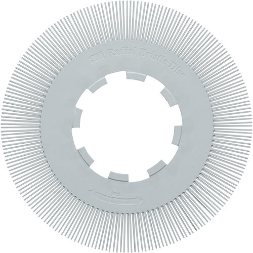 Brosse radiale en soies de pr&eacute;cision type S PN-RB sans adaptateur Scotch-Brite , C&eacute;ramique, Grain 120+, 8" dia. Dufferin Supply