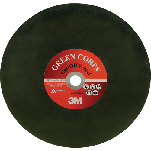 Disque &agrave; tronçonner Green Corps, 13-9/10" x 0,118", Arbre de 1", C&eacute;ramique, 20 000 Tr/min Dufferin Supply