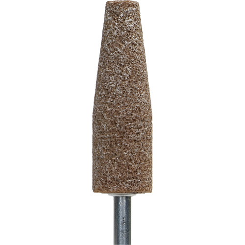 Gemini Vitrified Bond Mounted Point, A38, Aluminum Oxide, 1-1/2" Dia., 1-1/2" L, 60 Grit Dufferin Supply