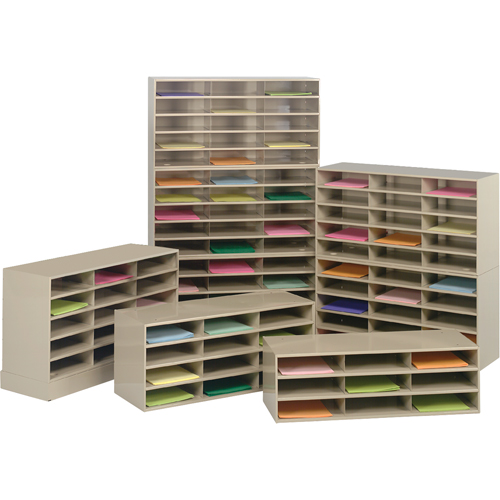Data Organizers, Stationary, 9 Slots, Steel, 33-3/4" W x 11-5/8" D x 10-3/4" H Dufferin Supply
