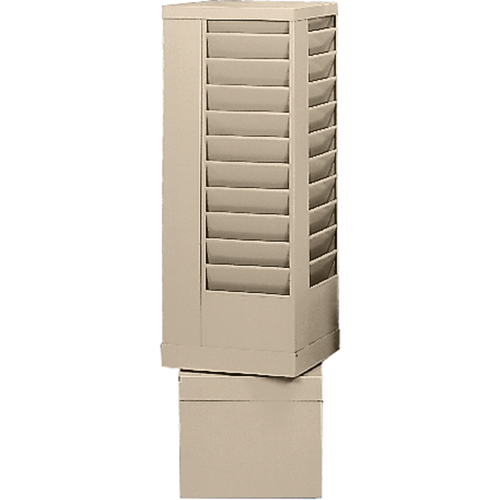 Literature Storage Racks, Rotating, 44 Slots, Steel, 14-1/8" W x 14-1/8" D x 48-1/2" H Dufferin Supply