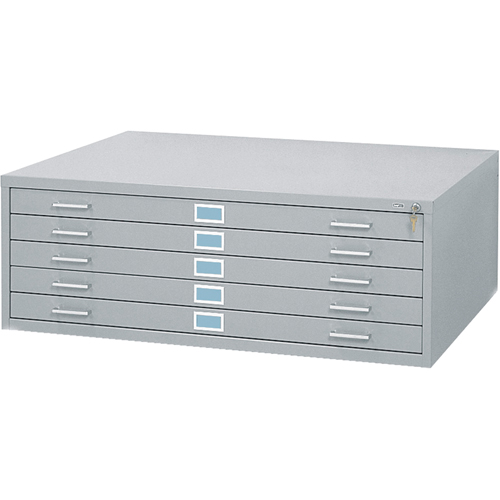 Steel Plan Files, 5 Drawers, 46-3/8" W x 35-3/8" D x 16-1/2" H Dufferin Supply