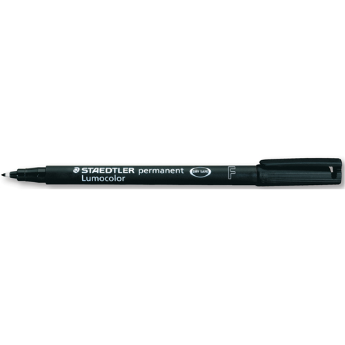 Marqueurs permanents Lumocolor, Fin, Noir Dufferin Supply