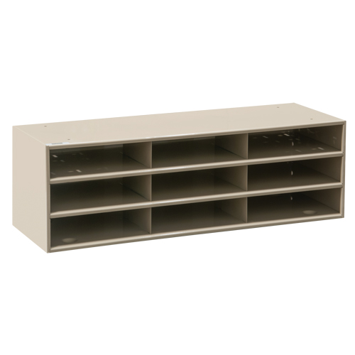 Data Organizers, Stationary, 15 Slots, Steel, 33-3/4" W x 11 5/8" D x 17 3/4" H Dufferin Supply