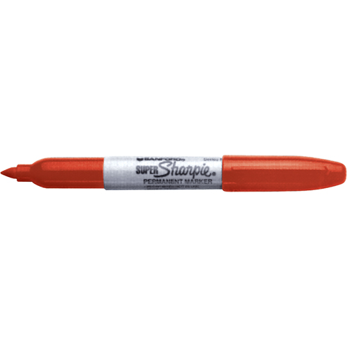 Marqueurs permanents - Super, Rouge, Pointe Fin Dufferin Supply
