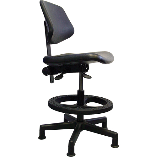 Si&egrave;ges ergonomiques, Polyur&eacute;thane, Noir, Capacit&eacute; 250 lb Dufferin Supply