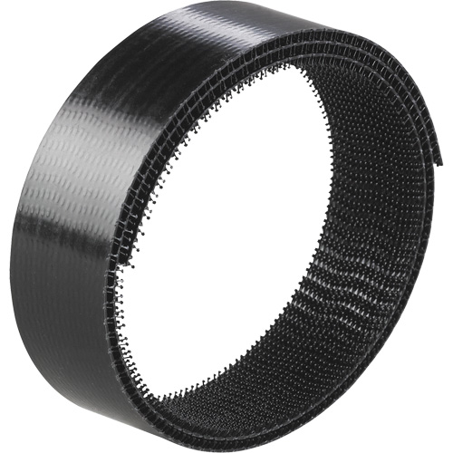 Attache r&eacute;utilisable Dual Lock, Auto-appariement, 50 vg x 1", Cousu, Noir Dufferin Supply