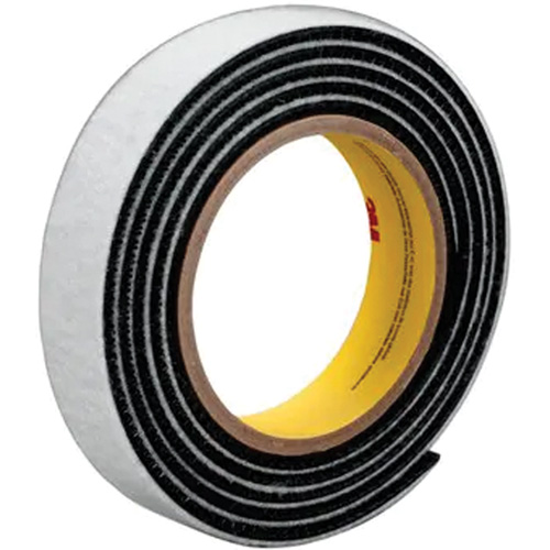 Dual Lock Reclosable Fastener, Self-Mating, 50 yds x 1", Sew-On, Black Dufferin Supply