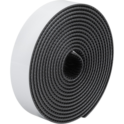 Dual Lock Reclosable Fastener, Self-Mating, 50 yds x 1/2", Adhesive, Black Dufferin Supply