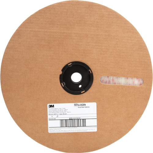 Attache, Boucle, 50 vg x 5/8", Adh&eacute;sif, Blanc Dufferin Supply