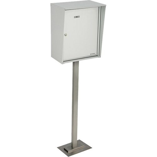 Collecting Boxes, Pedestal -Mounted, 21" x 12-7/8", Aluminum Dufferin Supply
