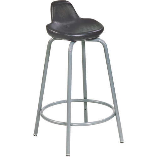 Tabouret de s&eacute;rie 500, Position assise/debout, Ajustable, , Polyur&eacute;thane Si&egrave;ge, Noir Dufferin Supply