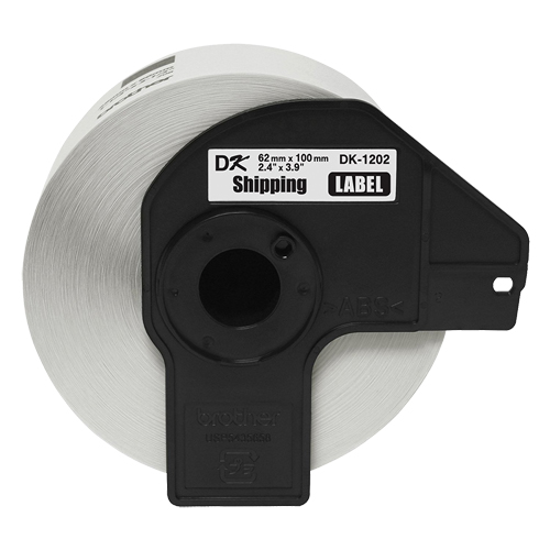 Cartouche de ruban pour syst&egrave;me d'&eacute;tiquetage P-touch, 62 mm x 3-9/10", Blanc Dufferin Supply