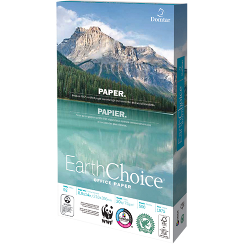 Papier pour le bureau EarthChoice, FSC, 8-1/2" x 14", 20 lb, Blanc Dufferin Supply