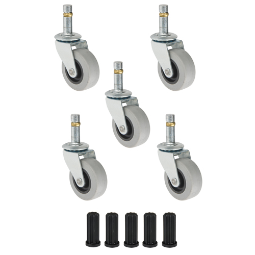 Roulettes pivotants &agrave; base en acier Dufferin Supply