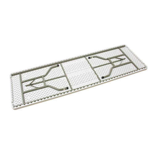 Table pliante, Rectangulaire, 96" l x 30" la, Poly&eacute;thyl&egrave;ne, Blanc Dufferin Supply