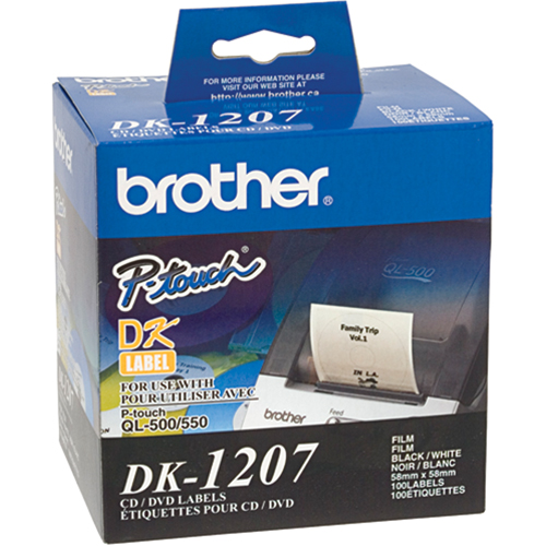 DK Series Die Cut Round CD/DVD Labels Dufferin Supply