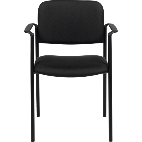 Stacking Chairs, Fabric, 32" High, 300 lbs. Capacity, Black Dufferin Supply