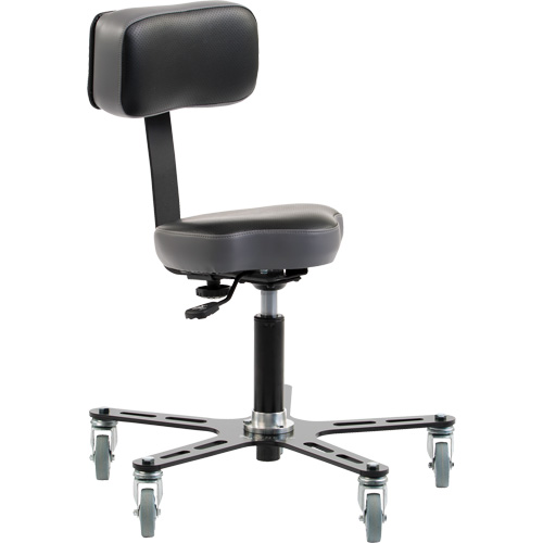 SF150 Ergonomic Chair, Vinyl Seat, Black Dufferin Supply