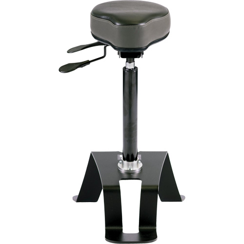 TA180 Ergonomic Sit/Stand Chair, Vinyl Seat, Black Dufferin Supply