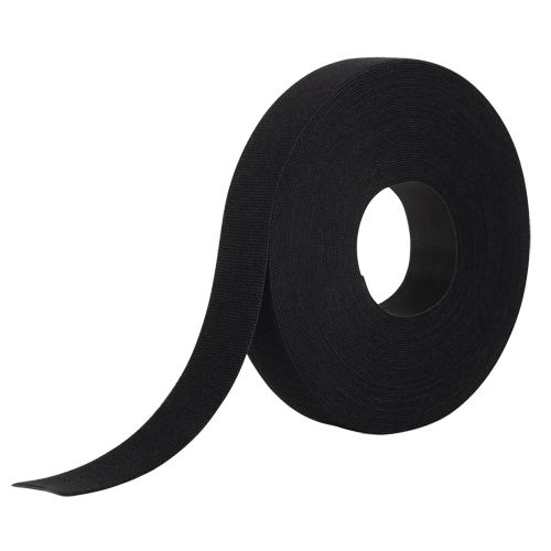 One-Wrap&reg; Fastener Tape, Hook & Loop, 25 yds x 1", Self-Grip, Black Dufferin Supply