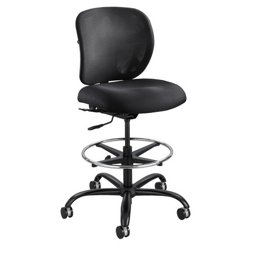 Tabouret robuste Vue, Nylon, Noir, Capacit&eacute; 350 lb Dufferin Supply
