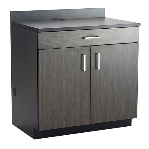 Armoire modulaire de base, M&eacute;lamine, 39" h x 36" la x 25" P, Nuit d'Asie/noir Dufferin Supply