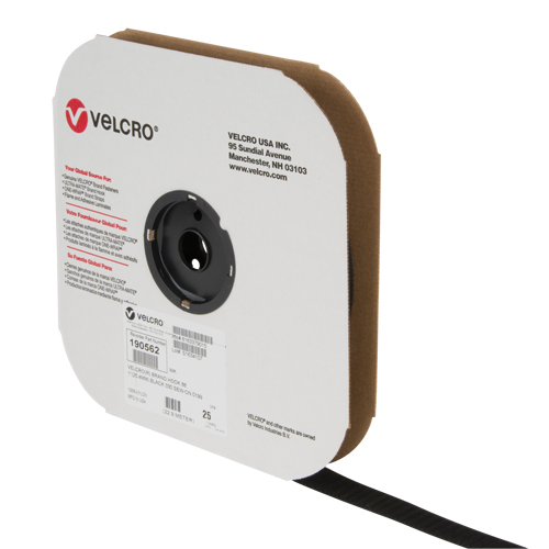 Fastener Tape, Hook, 25 yds x 1", Sew-On, Black Dufferin Supply