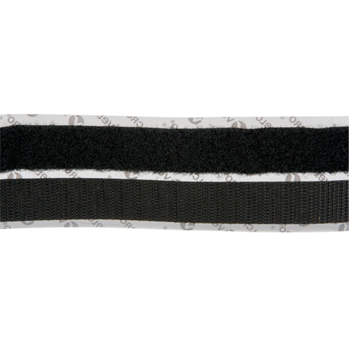Attache, Boucle et crochet, 15' x 3/4", Adh&eacute;sif, Noir Dufferin Supply