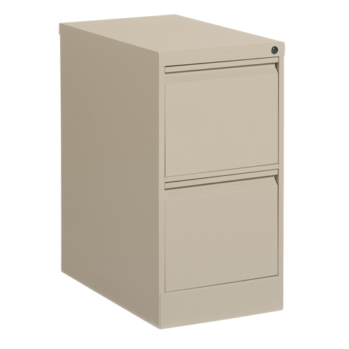Classeur vertical, Acier, 2 tiroirs, 15-1/7" la x 25" p x 29" h, Beige Dufferin Supply