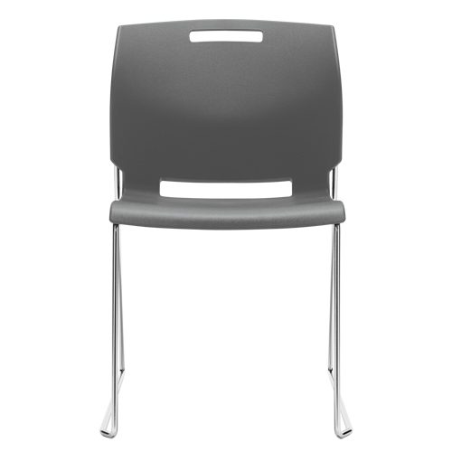 Chair, Plastic, 32-1/2" High, 300 lbs. Capacity, Grey Dufferin Supply