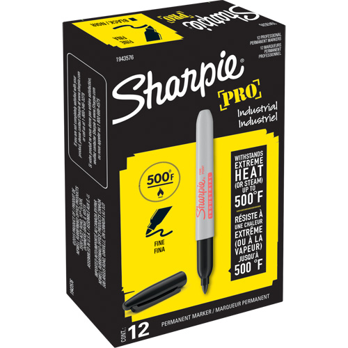 Pro Permanent Marker, Black, Fine Tip Dufferin Supply