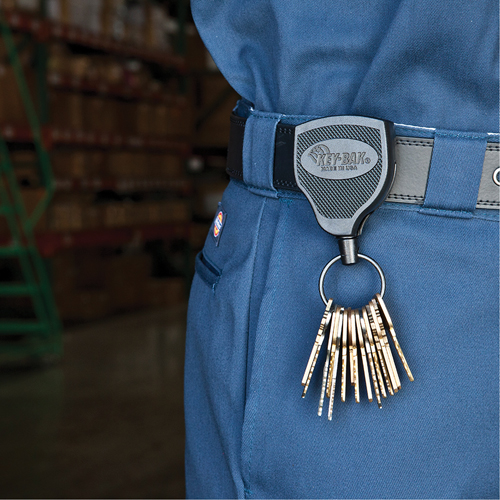 Porte-cl&eacute;s autor&eacute;tractable robuste Super48, Polycarbonate, C&acirc;ble 48", Fixation Agrafe de ceinture Dufferin Supply