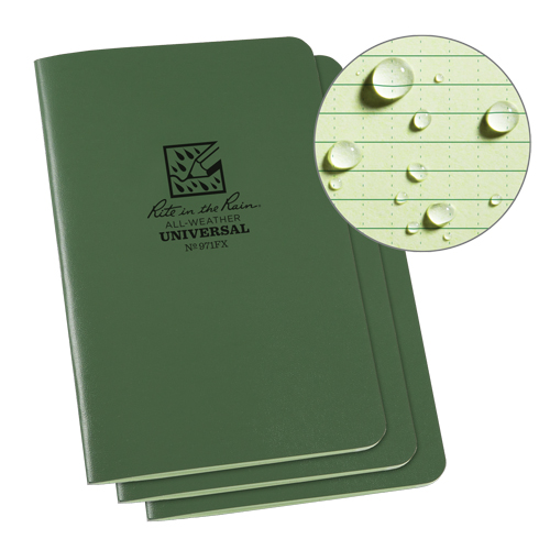 Notebook, Soft Cover, Green, 48 Pages, 4-5/8" W x 7" L Dufferin Supply