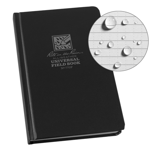 Bound Book, Hard Cover, Black, 160 Pages, 4-5/8" W x 7-1/4" L Dufferin Supply