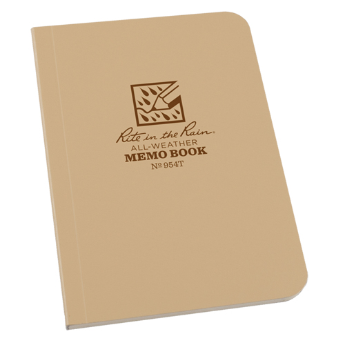 Memo Book, Soft Cover, Tan, 112 Pages, 3-1/2" W x 5" L Dufferin Supply