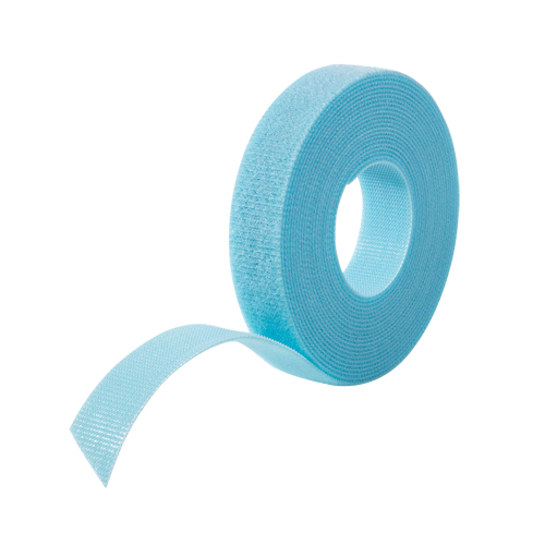 Ruban pour gestion des c&acirc;bles One-Wrap, Boucle et crochet, 25 vg x 3/4", Auto-aggripant, Aqua Dufferin Supply