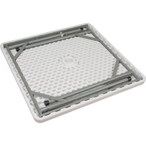 Folding Table, Square, 34" L x 34" W, Polyethylene, White Dufferin Supply