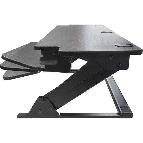Poste de travail assis-debout Goya, Mod&egrave;le de bureau, 20" h x 42" la x 16" p, Noir Dufferin Supply