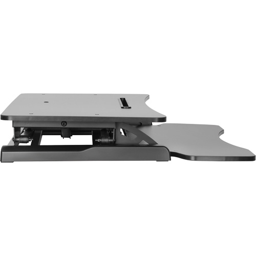 Poste de travail assis-debout Goya, Mod&egrave;le de bureau, 22" h x 31-1/2" la x 24" p, Noir Dufferin Supply