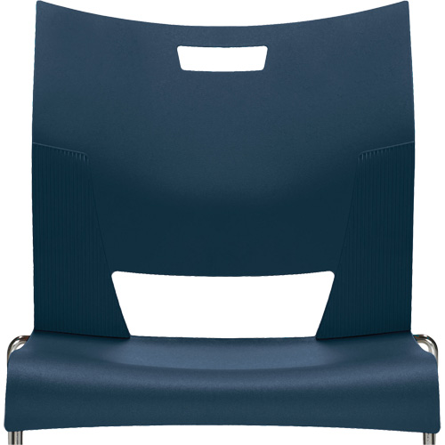 Chaise de formation sans bras Duet, Plastique, Hauteur 33-1/4", Capacit&eacute; 350 lb, Bleu Dufferin Supply