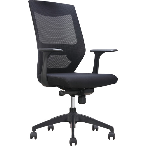 Activ Series Synchro-Tilt Office Chair, Fabric/Mesh, Black, 275 lbs. Capacity Dufferin Supply