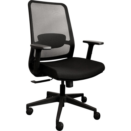Activ Series Synchro-Tilt Office Chair, Fabric/Mesh, Black, 275 lbs. Capacity Dufferin Supply