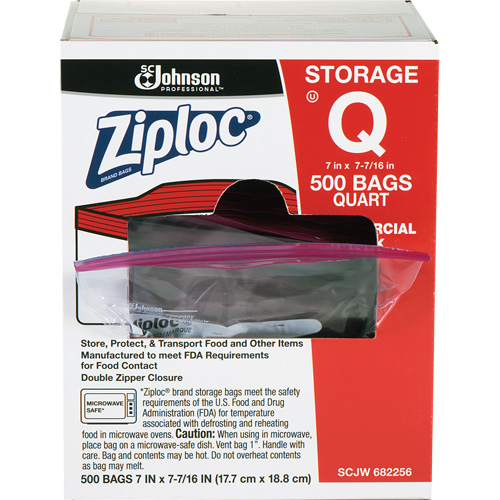Ziploc&reg; Double Zip Food Storage Bags Dufferin Supply